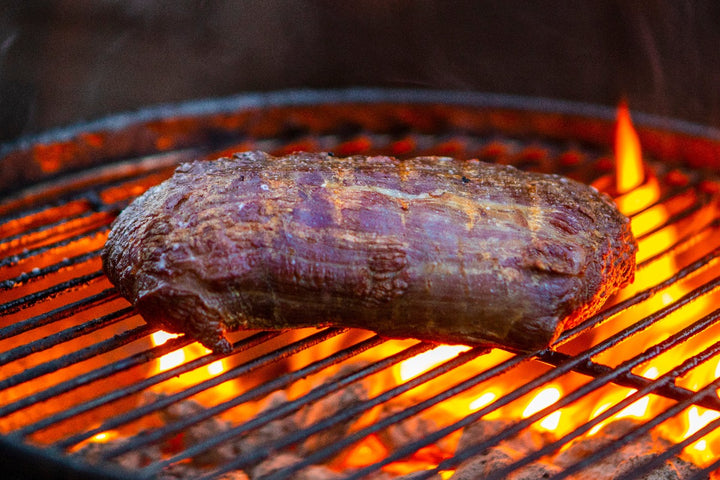 ostrich top loin on grill