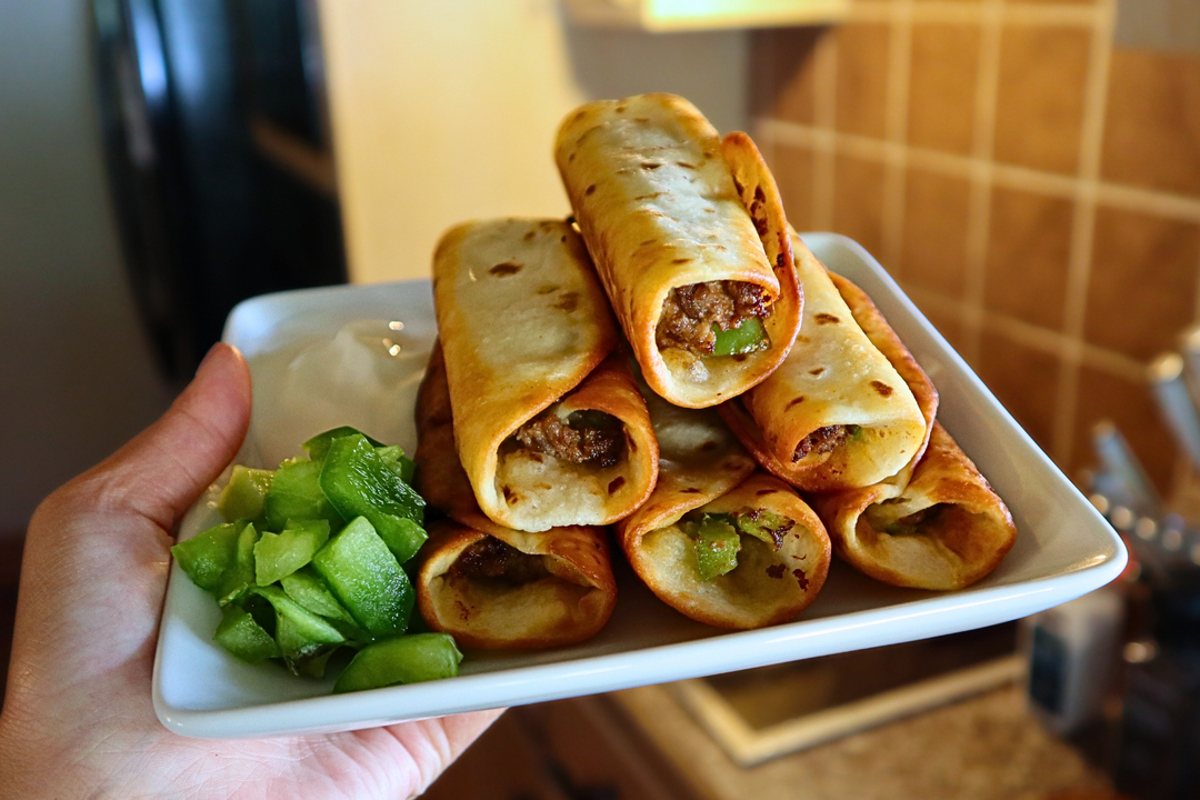ostrich taquitos 