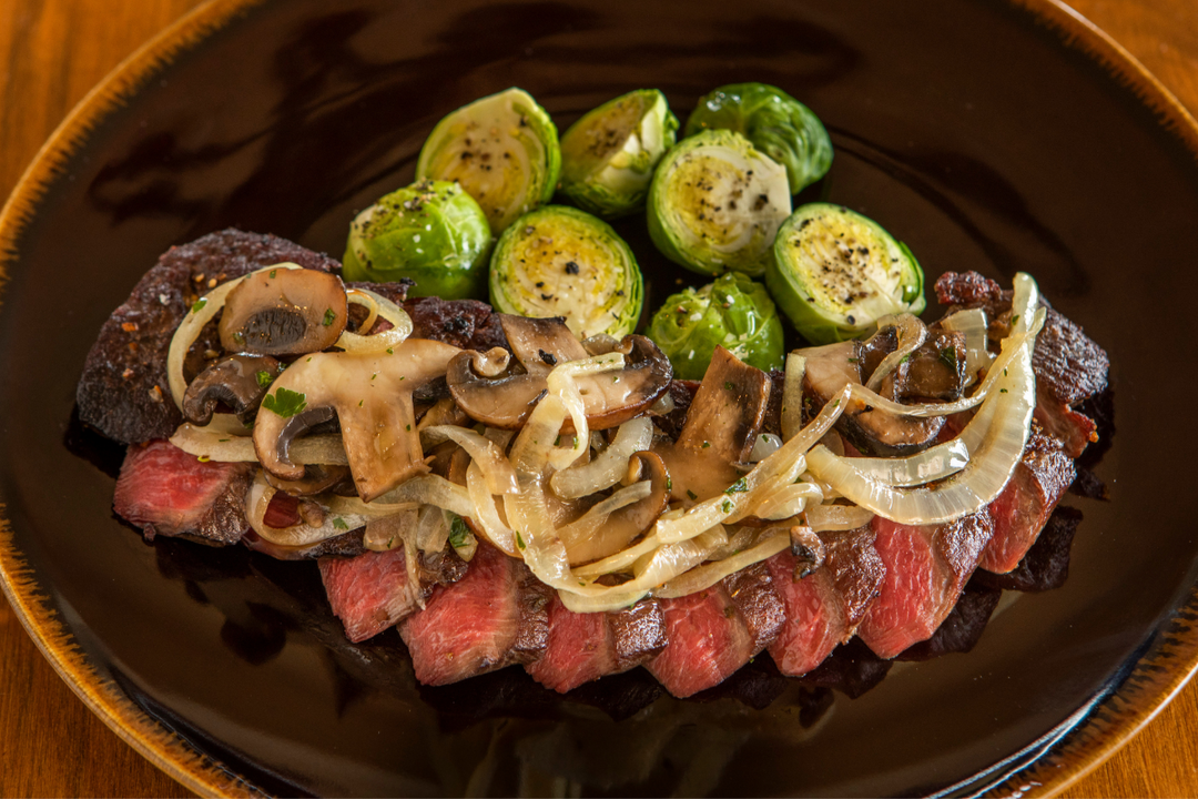 ostrich tenderloin with vegetables